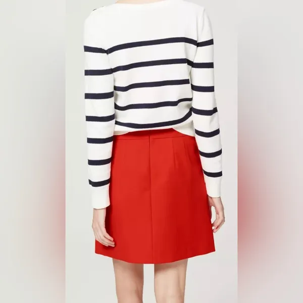 Ann Taylor LOFT Stretch Cotton Patch Pocket Shift Skirt - Image 2