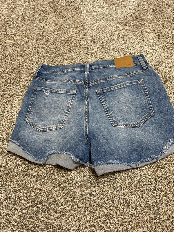 Aeropostale Blue Distressed Jean Shorts High-Waisted - Image 7
