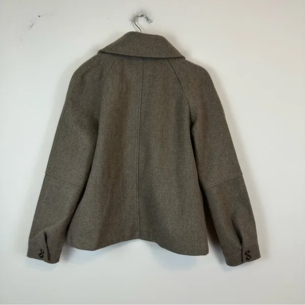 Avec Les Filles | Brown Relaxed Front Zip Jacket Barn Jacket Style Size Small - Image 4