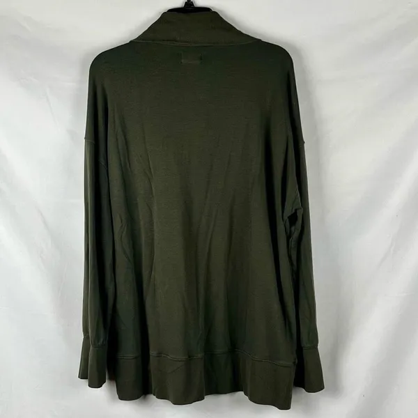 Lou & Grey Signaturesoft Quarter Zip Sweatshirt Olive Army Green XL - Image 3