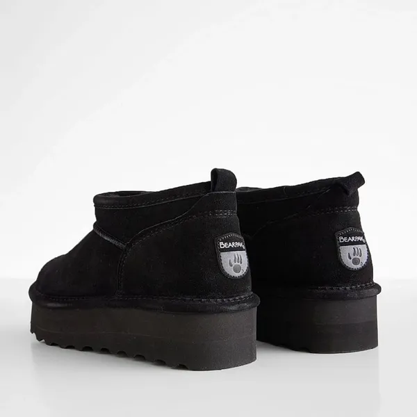 BearPaw Retro Super Shorty Platform Leather Ankle Boots, NWT, Size 9 - Image 3