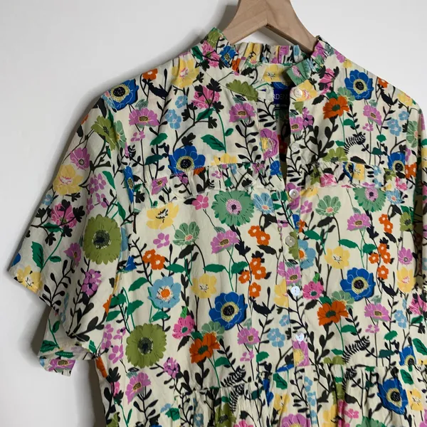 Ro's Garden Vibeka Ruffle Mini Dress Womens Medium - Image 10