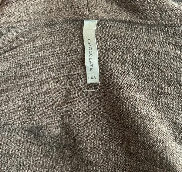 Chocolate USA Brown oversized cardigan with pockets - Image 4