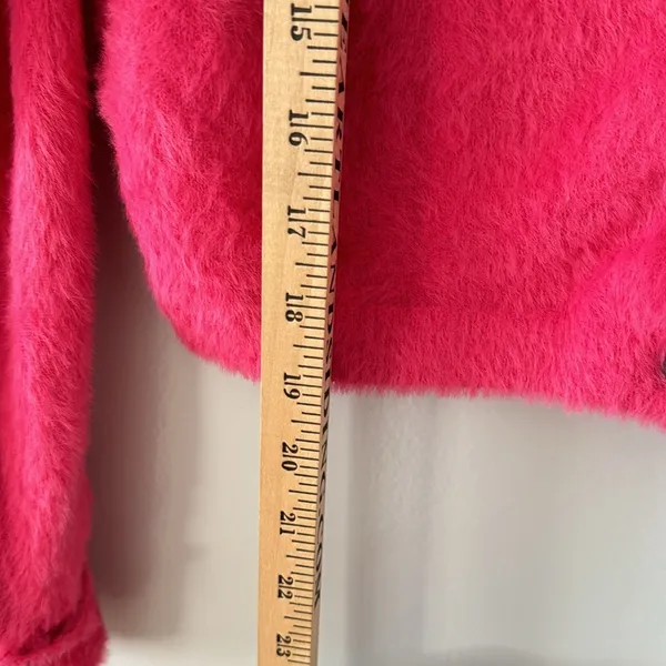 Free People One Allegra Cardigan Hot Pink Size Small XSmall - Image 7