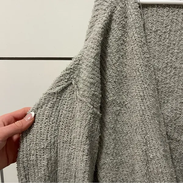 Free People Sensual Wrap Sweater Grey - Image 7