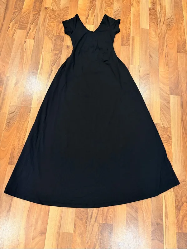 Cotton Short-Sleeve Maxi Dress - Image 5