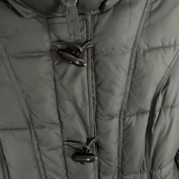 Halitech HFX Performance Apparel Green Full‎ Zip Puffer Parka Winter Coat Size L - Image 3