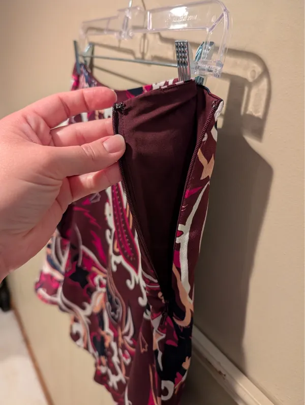 Banana Republic Faux Wrap Purple Pink Skirt - Image 6