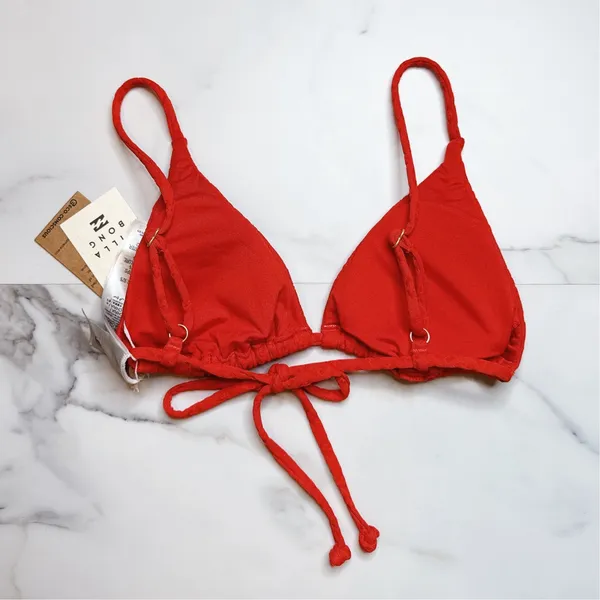 NWT Billabong Good Vibes Slide Tall Triangle Bikini Top - Image 5