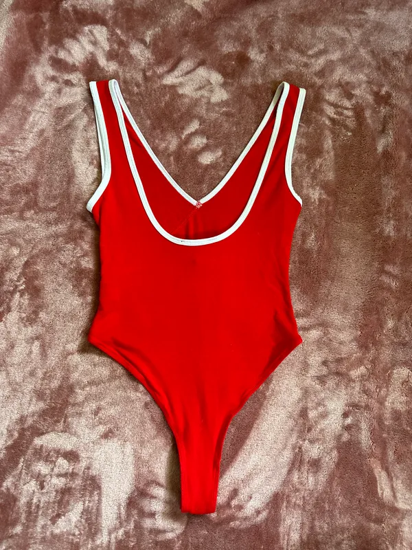Forever 21 RED BODYSUIT - Image 5