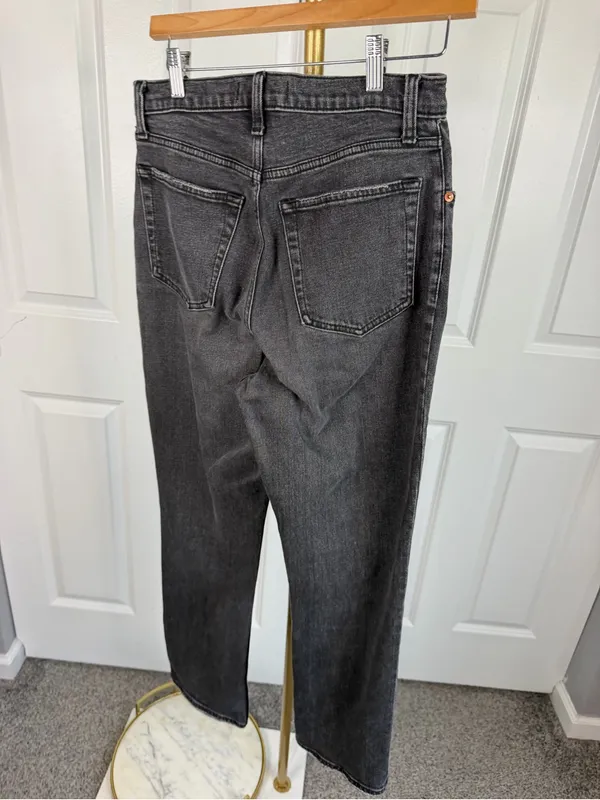 Abercrombie & Fitch Curve Love Ankle Straight Jeans Sz 28/6 Ultra High Rise - Image 10