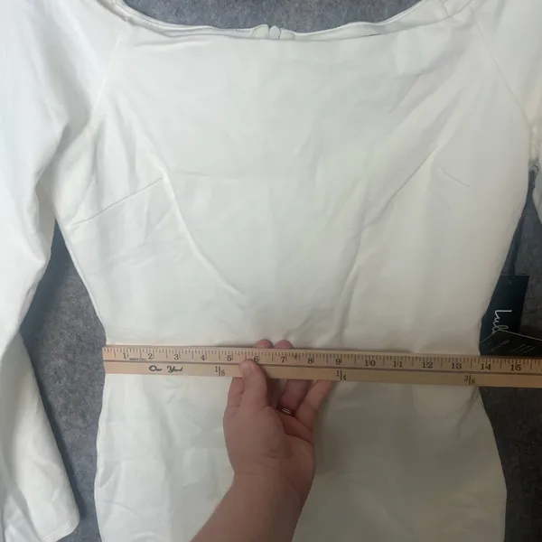 Lulus Women Large Marseille White Off-the-Shoulder Long Sleeve Bodycon Dress NWT - Image 5