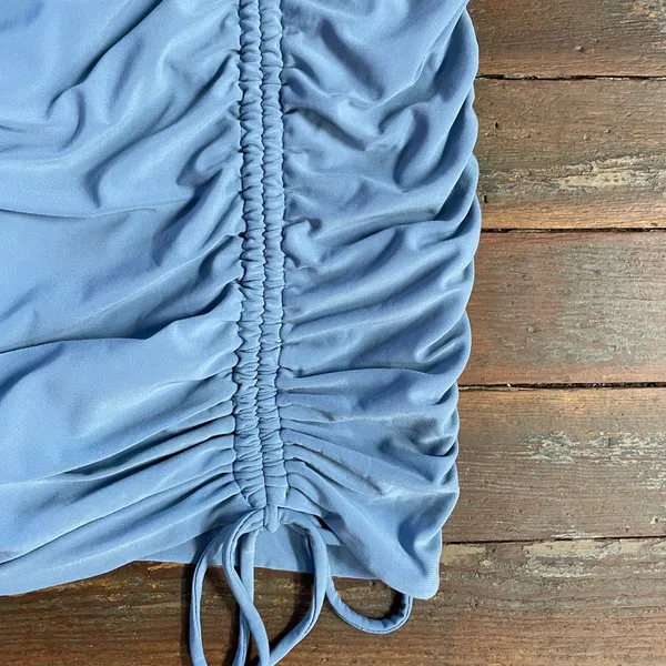 IRIS Ruched Adjustable Baby Blue Spaghetti Strap Mini Dress - Sz 1X 💛🎀 - Image 9