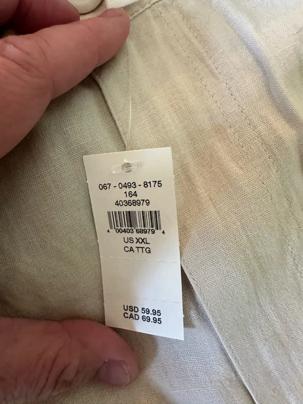 Aerie 2 Piece Set Women XXL Beige Linen Blend Wide Leg Pants Ribbed Tank NEW - Image 5