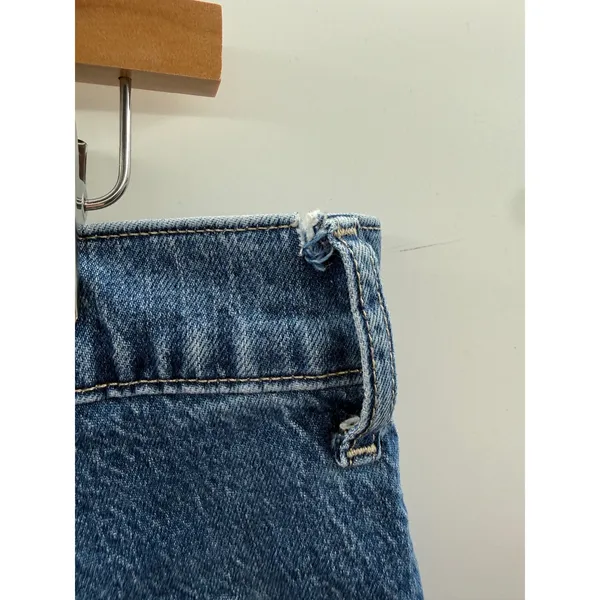 J.Crew Full Length Wide-Leg Jeans Womens 31 Blue‎ Patch Pocket High Rise Denim - Image 7