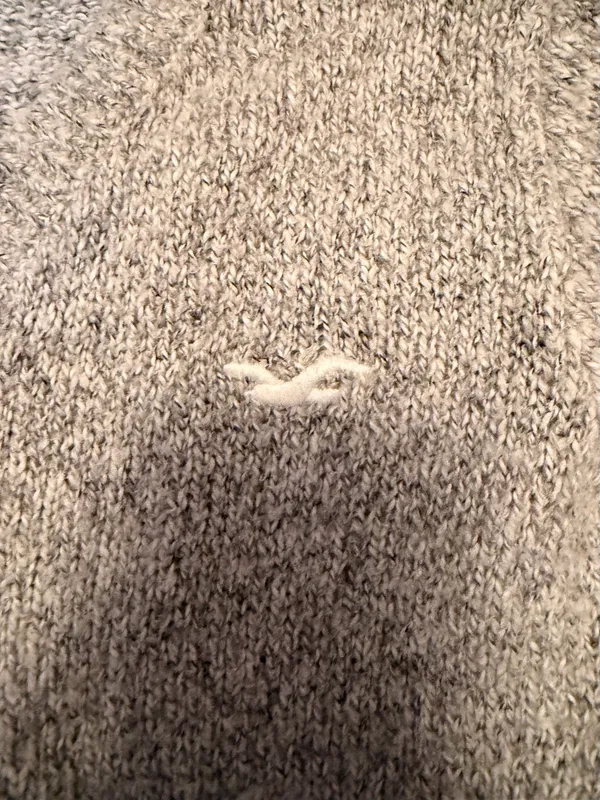 Hollister Gray V-Neck Sweater - Image 2