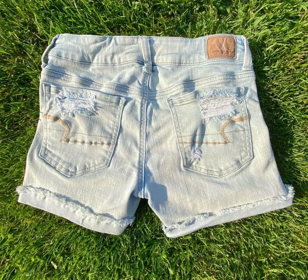 Light Wash High Waisted  Shorts - Image 2