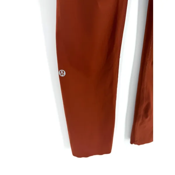 Lululemon Fast and Free High-Rise Crop 23" Size 6 Leggings Dark Terracotta - Image 6