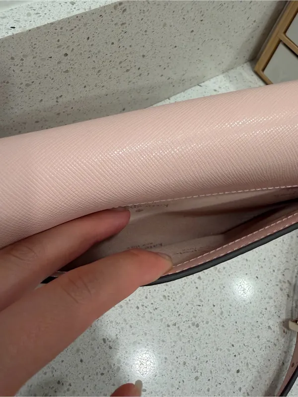 Kate Spade New York Sadie Leather Crossbody Purse in Light Pink EUC - Image 5