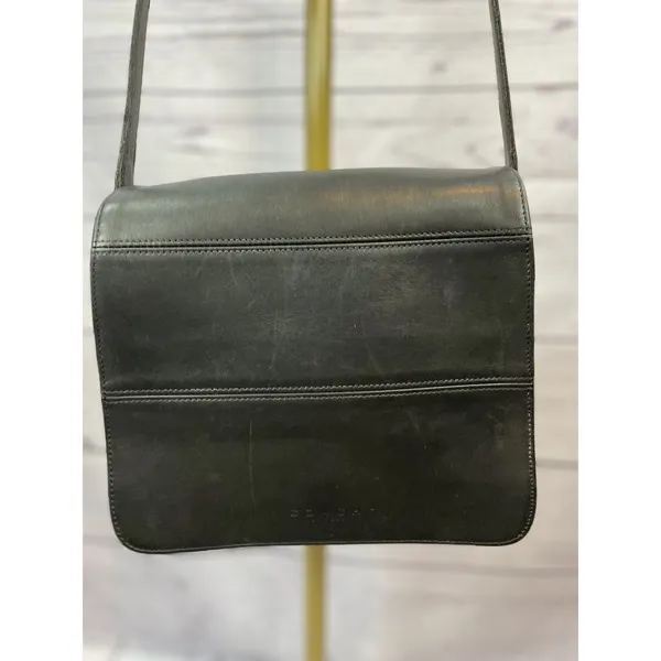 Coach Vintage Tribeca 9092 Black Leather Flap Crossbody Bag - Image 2