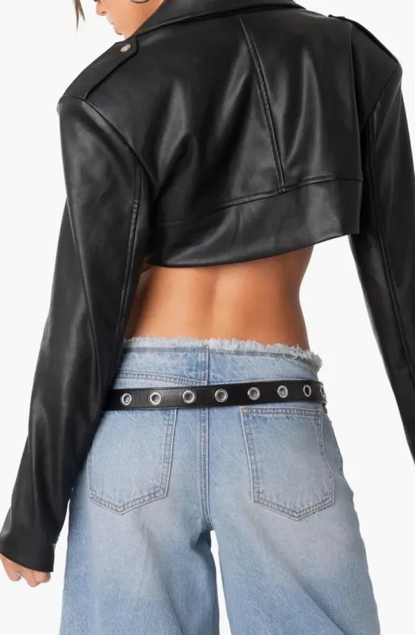 Edikted Leather Jacket - Image 2