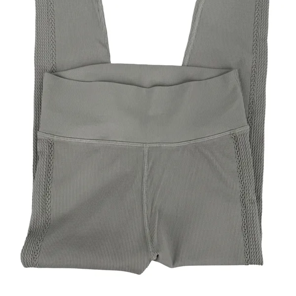 OFFLINE by Aerie Leggings Womens Medium Sage Green Ribbed High Rise Yoga - Image 2