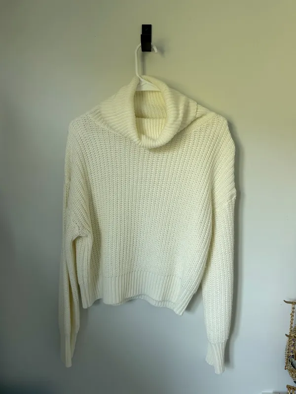 Cream Turtleneck sweater White Size M - Image 2