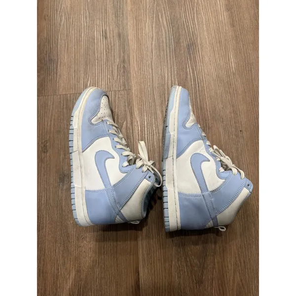 Nike Dunk High Aluminum White Blue Womens Sneakers DD1869-107 Size 7‎ - Image 4