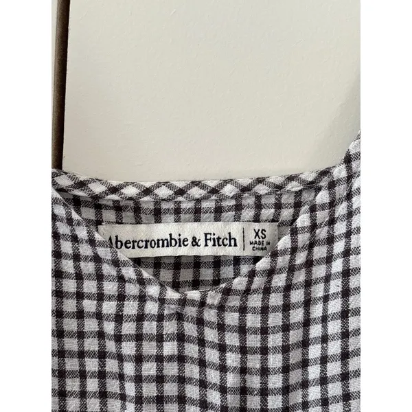 Abercrombie & Fitch XS Gingham Peplum Tank Top - Image 4