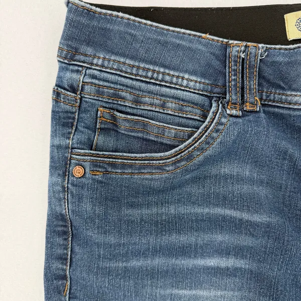 Democracy "Ab" Technology Skinny Mid Rise Jeans Dark Wash Stretch Denim Size 10 - Image 3