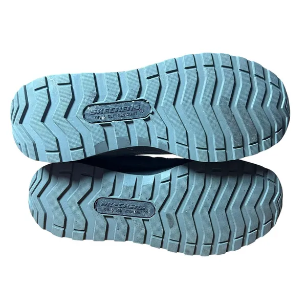 Skechers Work Shoes Womens Size 7 Blue Gray Composite Safety Toe Memory Foam PPE - Image 5