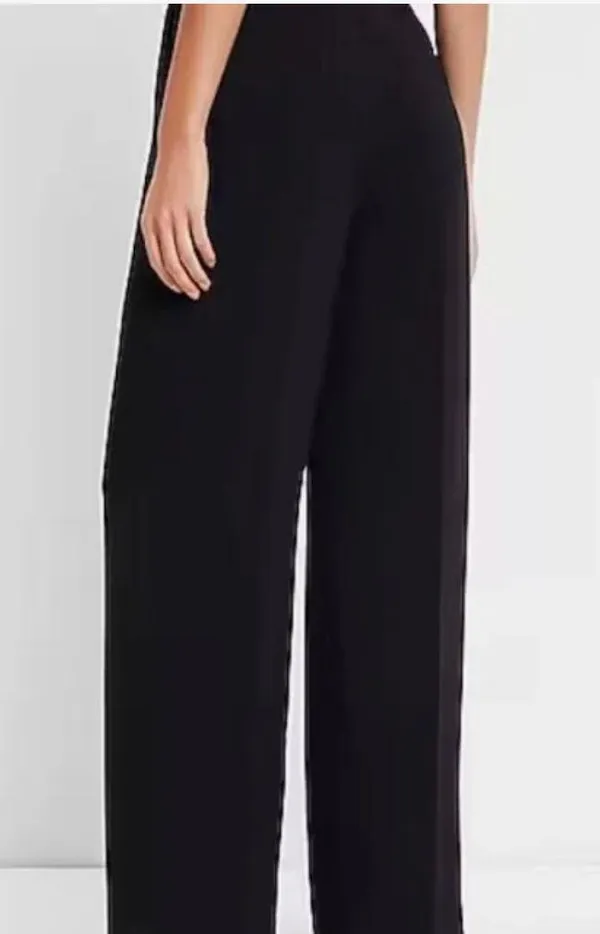 EXPRESS High Waisted Pleated Wide Leg Pant - Image 2