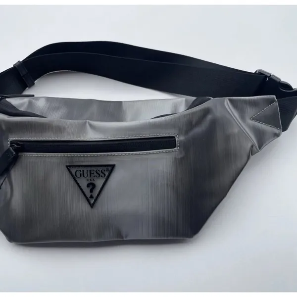 Guess silver Copper Tone Hardware Fanny Pack Belt Bag - Image 2