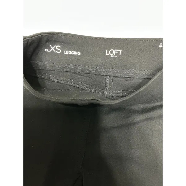 LOFT Outlet Womens XS Black Leggings Stretch Skinny Pull On Pants 0644 - Image 3