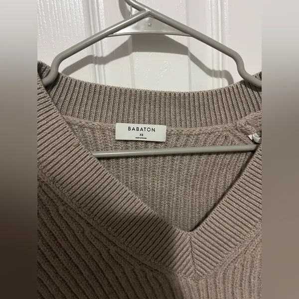 Aritzia Babaton Roger Sweater Taupe Extra Small - Image 3