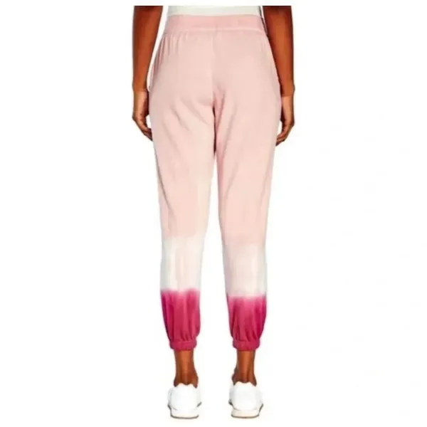 Wildfox Hadley pink tie dye loungewear L cozy joggers - Image 2