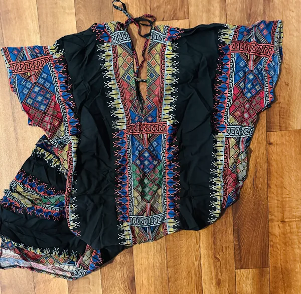 Bohemian Black Kimono/Cover Up One Size - Image 3