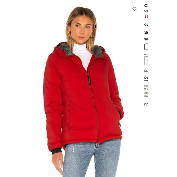 Canada Goose Camp Hoody Jacket‎ Size XS - Image 2