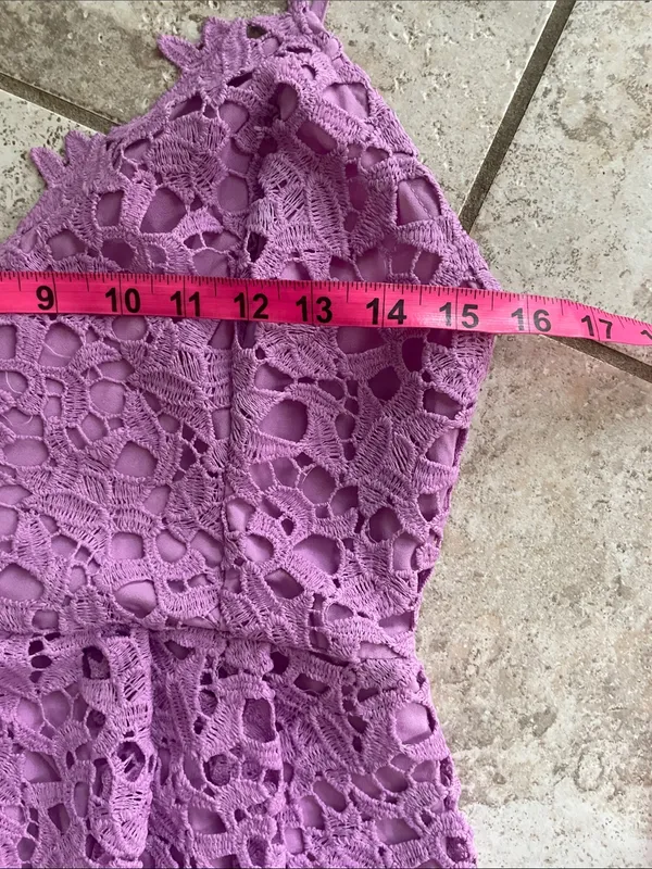 ASTR The Label Sleeveless Lace Fit & Flare Midi Dress Light Orchid - Image 15