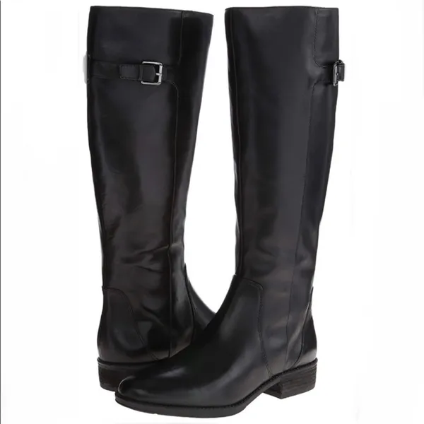Sam Edelman Patton‎ Leather Riding Boots in Black Size 7 - Image 8