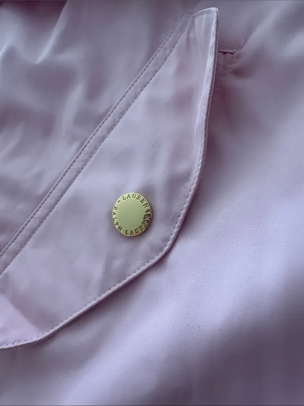 Lauren Ralph Lauren Baby Pink Windbreaker Rain Jacket Windbreaker‎ size XL - Image 3