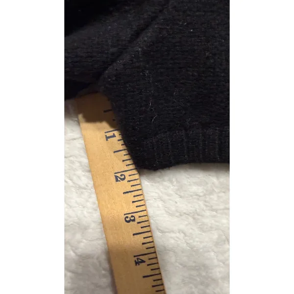 True Religion Womens Black Cable Knit Lounge Shorts Horseshoe Logo Small 4531 - Image 6