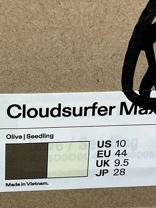 On Cloud Cloudsurfer Max Olive Seedling Men's Size 10 - Image 7