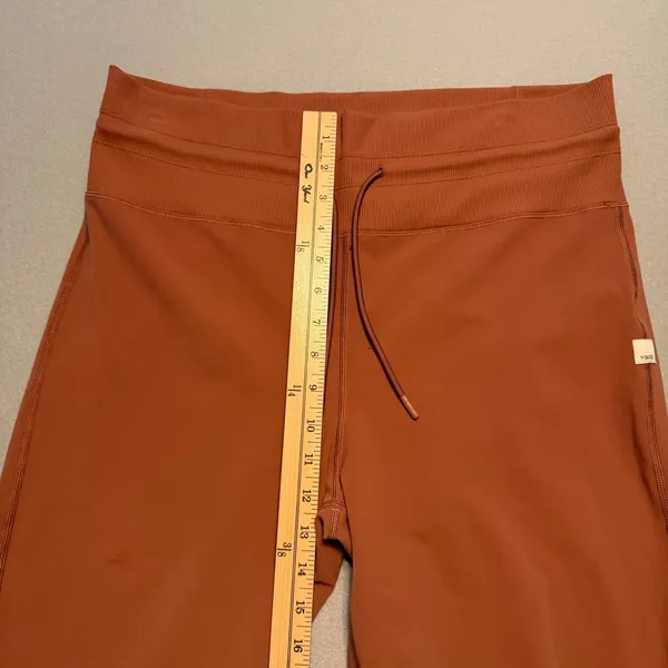 Vuori Daily Jogger Sweatpants Leggings Yoga Pants Burnt Orange Stretch Women XL - Image 5