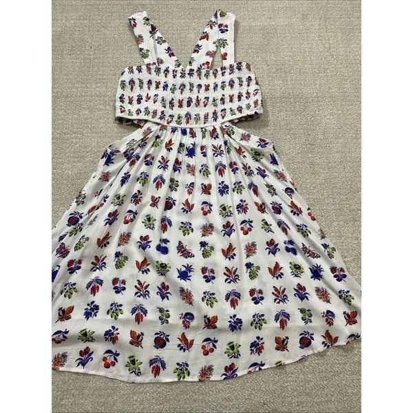 Anthropologie The Piper Bandeau Cutout Mini Dress Floral Size L - Image 15