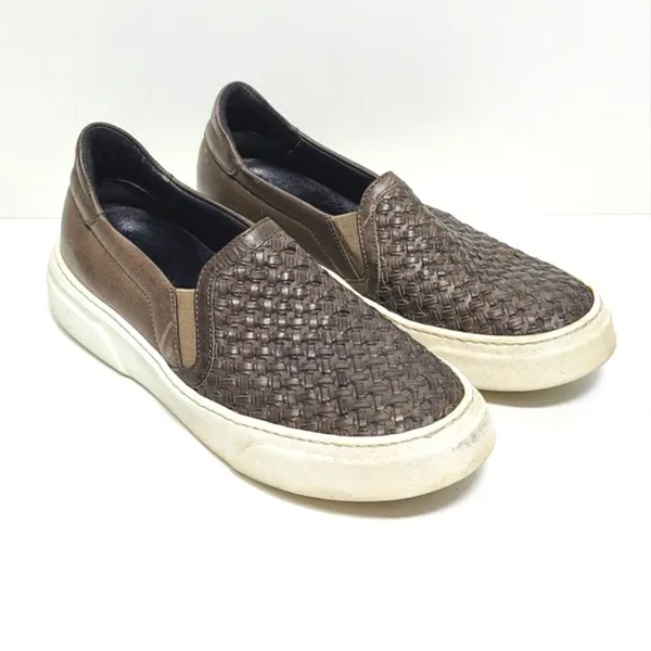 M. Gemi Cerchio Leather Slip On Shoes in Brown Size 6‎ - Image 2