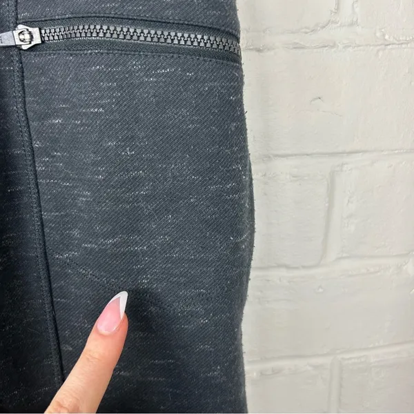 Royal Robbin’s Heather Dark Grey Zipper Detail Thick Legging Pants Size S - Image 7