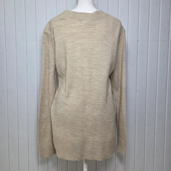 Banana Republic Beige V-Neck Sweater Size‎ M - Image 2