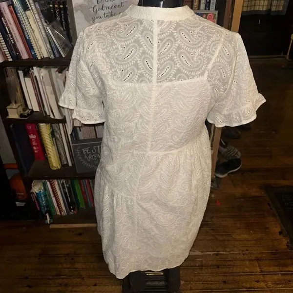 Molly Bracken luxe eyelet layered L white fairycore dress - Image 2