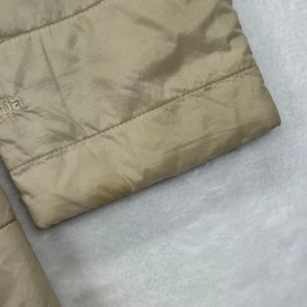 Patagonia Kai Lee Quilted Puffer Coat Lightweight Full Zip Jacket‎ Beige XS READ - Image 3